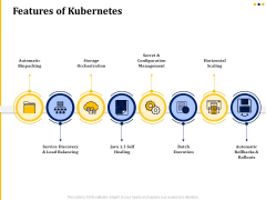 Understanding The Kubernetes Concepts And Architecture Features Of Kubernetes Ppt Pictures Influencers PDF Understanding The Kubernetes Concepts And Architecture Features Of Kubernetes Ppt Pictures Influencers PDF