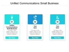 Unified Communications Small Business Ppt PowerPoint Presentation File Vector Cpb