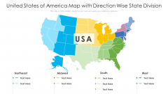 United States Of America Map With Direction Wise State Division Ppt PowerPoint Presentation Gallery Outline PDF United States Of America Map With Direction Wise State Division Ppt PowerPoint Presentation Gallery Outline PDF