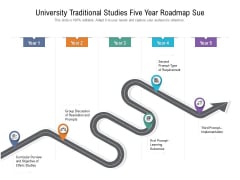 University Traditional Studies Five Year Roadmap Sue Guidelines