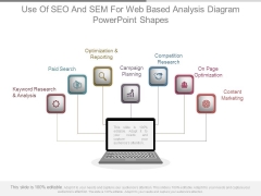 Use Of Seo And Sem For Web Based Analysis Diagram Powerpoint Shapes Use Of Seo And Sem For Web Based Analysis Diagram Powerpoint Shapes