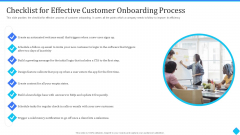 User Development Checklist For Effective Customer Onboarding Process Rules PDF