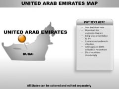 United Arab Emirates Country PowerPoint Maps United Arab Emirates Country PowerPoint Maps