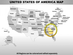 Usa Georgia State PowerPoint Maps