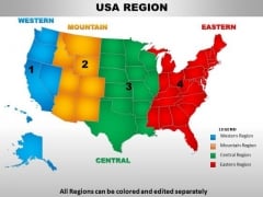 Usa Western Region Country PowerPoint Maps Usa Western Region Country PowerPoint Maps