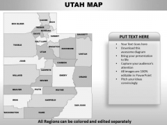 Utah PowerPoint Maps Utah PowerPoint Maps