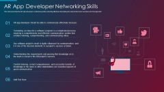 VR And AR IT AR App Developer Networking Skills Ppt File Visuals PDF VR And AR IT AR App Developer Networking Skills Ppt File Visuals PDF