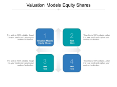 Valuation Models Equity Shares Ppt PowerPoint Presentation Portfolio Demonstration Cpb