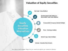 Valuation Of Equity Securities Ppt PowerPoint Presentation Inspiration Picture