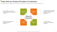 Value That Our Product Provides To Customers Clipart PDF Value That Our Product Provides To Customers Clipart PDF