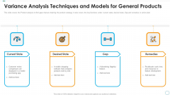 Variance Analysis Techniques And Models For General Products Designs PDF Variance Analysis Techniques And Models For General Products Designs PDF
