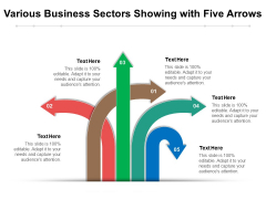 Various Business Sectors Showing With Five Arrows Ppt PowerPoint Presentation Portfolio Designs PDF Various Business Sectors Showing With Five Arrows Ppt PowerPoint Presentation Portfolio Designs PDF