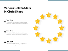 Various Golden Stars In Circle Shape Ppt PowerPoint Presentation Background Images PDF Various Golden Stars In Circle Shape Ppt PowerPoint Presentation Background Images PDF