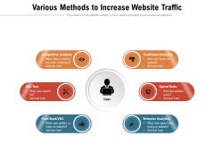 Various Methods To Increase Website Traffic Ppt PowerPoint Presentation Gallery Introduction PDF Various Methods To Increase Website Traffic Ppt PowerPoint Presentation Gallery Introduction PDF