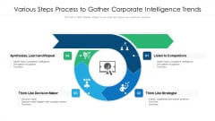 Various Steps Process To Gather Corporate Intelligence Trends Ppt Professional Background Designs PDF Various Steps Process To Gather Corporate Intelligence Trends Ppt Professional Background Designs PDF