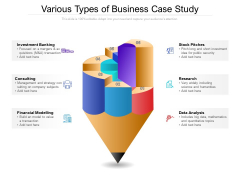 Various Types Of Business Case Study Ppt PowerPoint Presentation Gallery Backgrounds PDF Various Types Of Business Case Study Ppt PowerPoint Presentation Gallery Backgrounds PDF