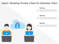 Vector Showing Private Cloud For Business Team Ppt PowerPoint Presentation Gallery Show PDF