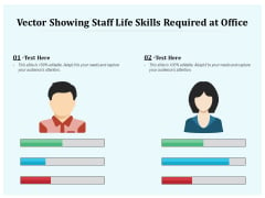 Vector Showing Staff Life Skills Required At Office Ppt PowerPoint Presentation Styles Rules PDF