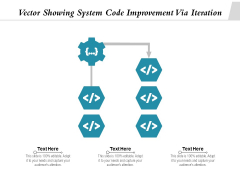 Vector Showing System Code Improvement Via Iteration Ppt PowerPoint Presentation Infographics Design Templates PDF Vector Showing System Code Improvement Via Iteration Ppt PowerPoint Presentation Infographics Design Templates PDF