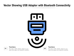 Vector Showing USB Adaptor With Bluetooth Connectivity Ppt PowerPoint Presentation Styles Design Ideas PDF Vector Showing USB Adaptor With Bluetooth Connectivity Ppt PowerPoint Presentation Styles Design Ideas PDF