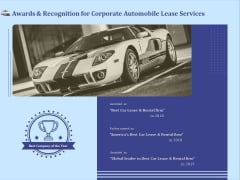 Vehicle Leasing Awards And Recognition For Corporate Automobile Lease Services Clipart PDF Vehicle Leasing Awards And Recognition For Corporate Automobile Lease Services Clipart PDF