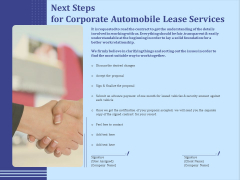 Vehicle Leasing Next Steps For Corporate Automobile Lease Services Demonstration PDF Vehicle Leasing Next Steps For Corporate Automobile Lease Services Demonstration PDF