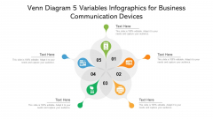 Venn Diagram 5 Variables Infographics For Business Communication Devices Ppt PowerPoint Presentation Gallery Information PDF Venn Diagram 5 Variables Infographics For Business Communication Devices Ppt PowerPoint Presentation Gallery Information PDF