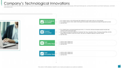 Venture Capital Pitch Decks For Private Companies Companys Technological Innovations Slides PDF Venture Capital Pitch Decks For Private Companies Companys Technological Innovations Slides PDF