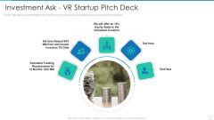 Virtual Reality Investor Financing Investment Ask VR Startup Pitch Deck Download PDF Virtual Reality Investor Financing Investment Ask VR Startup Pitch Deck Download PDF