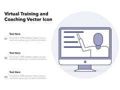 Virtual Training And Coaching Vector Icon Ppt PowerPoint Presentation File Example PDF