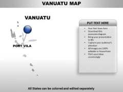 Vanuatu Country PowerPoint Maps