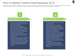 Ways To Digitally Transform Event Experience Mobile Download PDF Ways To Digitally Transform Event Experience Mobile Download PDF