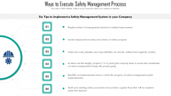 Ways To Execute Safety Management Process Ppt PowerPoint Presentation File Background PDF Ways To Execute Safety Management Process Ppt PowerPoint Presentation File Background PDF