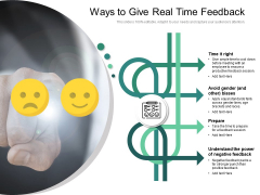 Ways To Give Real Time Feedback Ppt PowerPoint Presentation Inspiration Design Templates PDF Ways To Give Real Time Feedback Ppt PowerPoint Presentation Inspiration Design Templates PDF
