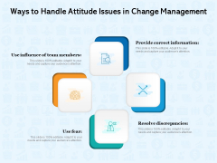 Ways To Handle Attitude Issues In Change Management Ppt PowerPoint Presentation Gallery Rules PDF Ways To Handle Attitude Issues In Change Management Ppt PowerPoint Presentation Gallery Rules PDF