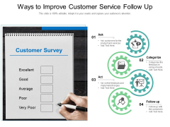Ways To Improve Customer Service Follow Up Ppt PowerPoint Presentation Show Templates PDF Ways To Improve Customer Service Follow Up Ppt PowerPoint Presentation Show Templates PDF