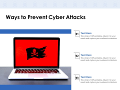 Ways To Prevent Cyber Attacks Ppt PowerPoint Presentation Portfolio Ideas PDF