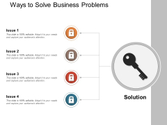 Ways To Solve Business Problems Ppt PowerPoint Presentation Pictures Slide Portrait PDF Ways To Solve Business Problems Ppt PowerPoint Presentation Pictures Slide Portrait PDF