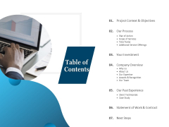 Web Conversion Rate Optimization Table Of Contents Ppt Background PDF Web Conversion Rate Optimization Table Of Contents Ppt Background PDF