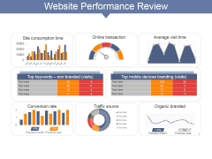 Website Performance Review Ppt PowerPoint Presentation File Visuals