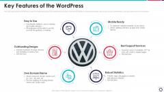 Website Programming IT Key Features Of The Wordpress Ppt PowerPoint Presentation Gallery Pictures PDF Website Programming IT Key Features Of The Wordpress Ppt PowerPoint Presentation Gallery Pictures PDF