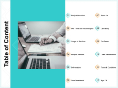 Website Revamp Quotation Table Of Content Ppt Styles Brochure PDF Website Revamp Quotation Table Of Content Ppt Styles Brochure PDF