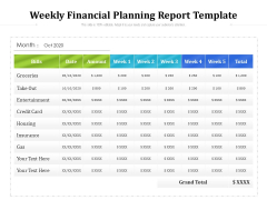 Weekly Financial Planning Report Template Ppt PowerPoint Presentation Slides Guide PDF Weekly Financial Planning Report Template Ppt PowerPoint Presentation Slides Guide PDF