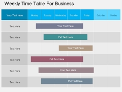 Weekly Time Table For Business Powerpoint Template Weekly Time Table For Business Powerpoint Template