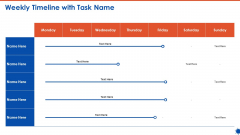 Weekly Timeline With Task Name Diagrams PDF Weekly Timeline With Task Name Diagrams PDF