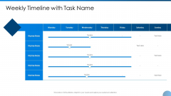 Weekly Timeline With Task Name Ppt Outline Slide Download PDF Weekly Timeline With Task Name Ppt Outline Slide Download PDF