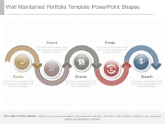 Well Maintained Portfolio Template Powerpoint Shapes