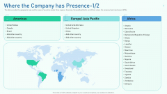 Where The Company Has Presence Ppt Show Slides PDF Where The Company Has Presence Ppt Show Slides PDF