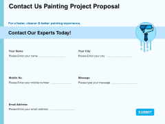 Whitewash Service Contact Us Painting Project Proposal Ppt Inspiration Skills PDF