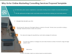 Why Us For Online Marketing Consulting Services Proposal Template Ppt Outline Layout PDF Why Us For Online Marketing Consulting Services Proposal Template Ppt Outline Layout PDF